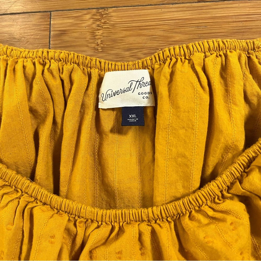 Universal Thread Marigold Cottagecore Midi Dress … - image 4